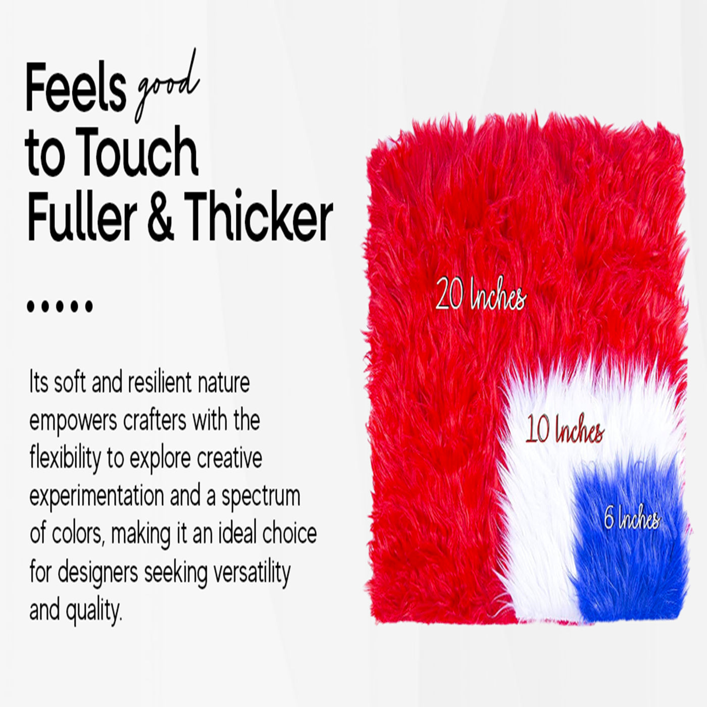 Faux Fur Fabric Squares | Fuchsia - FabricLA.com