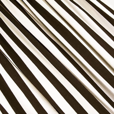 FabricLA Rayon Spandex Jersey Knit Fabric 1" Stripes - 58/60" Inches (150 CM) Wide by The Yard - 4 Way Stretch Fabric - Light to Medium Fabric 220 GSM - (Off White, Black) - FabricLA.com