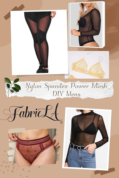 FabricLA Nylon Spandex Performance Power Mesh Fabric | Navy - FabricLA.com