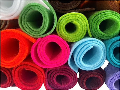 FabricLA Craft Felt Rolls 6 Pieces - 8" X 12" Inches Assorted Color Non-Woven Soft Felt Material - Acrylic Felt Roll for DIY Craftwork, Sewing and Patchwork - Imperial Yellows - FabricLA.com
