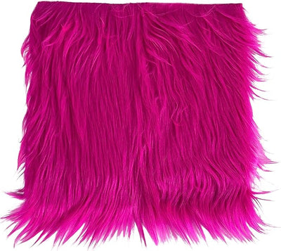 FabricLA Faux Fur Fabric - 8 Pieces Square Fur Material Fabric - 10" X 10" Inches (25cm x 25cm) - Shaggy Fur Patches Fabric Cuts Chair Cover Seat Cushion for DIY Craft -Multi-Colored - FabricLA.com