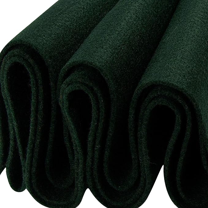 Acrylic Felt Crafting Fabric | Deep Hunter Green - FabricLA.com