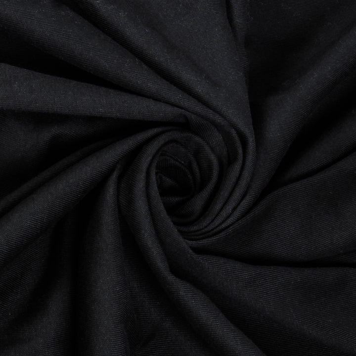 Organic Black Single Jersey Fabric