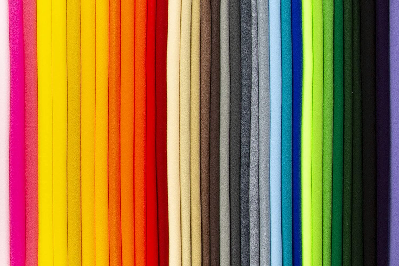 FabricLA 100% Acrylic Felt Fabric - Pre-Cut | 10x10 Inches | 24 Pieces| Multi-Colors - FabricLA.com