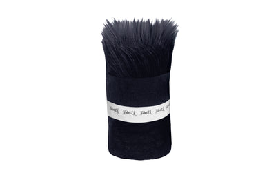 FabricLA Mohair Shaggy Faux Fur Fabric - Pre Cut Strips | Trim Ribbon | DIY Craft, Hobby, Costume, Decoration- Dark Navy Blue - FabricLA.com