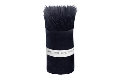 FabricLA Mohair Shaggy Faux Fur Fabric - Pre Cut Strips | Trim Ribbon | DIY Craft, Hobby, Costume, Decoration- Dark Navy Blue - FabricLA.com