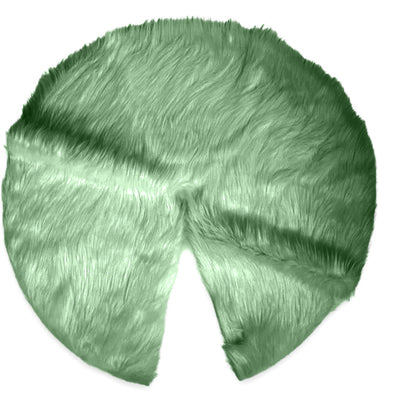 Faux Fur Christmas Tree Skirt for Holiday Decorations 30 inch (72cm)