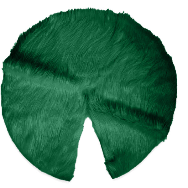 Faux Fur Christmas Tree Skirt for Holiday Decorations 40 inch (101cm)
