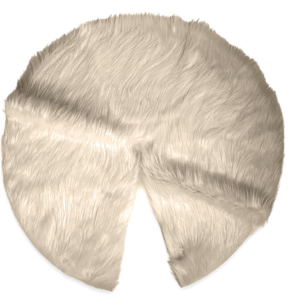 Faux Fur Christmas Tree Skirt for Holiday Decorations 36 inch (91cm)