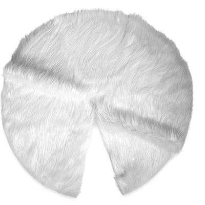 Faux Fur Christmas Tree Skirt for Holiday Decorations 30 inch (72cm)