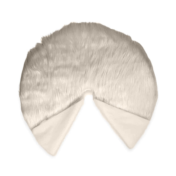 Faux Fur Christmas Tree Skirt for Holiday Decorations 60 inch (152cm).