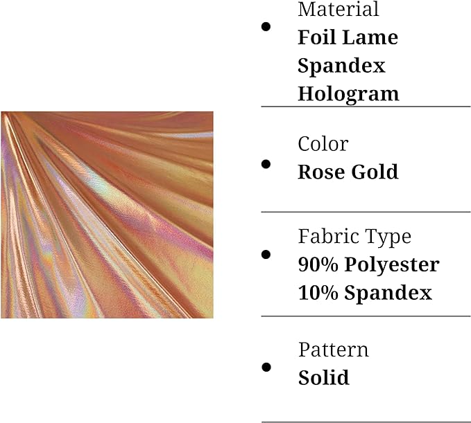 Hologram Metallic Foil Spandex Knit Fabric 4-Way Stretch, 60" Inch Wide| Multicolor - FabricLA.com