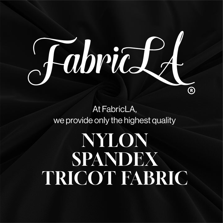 Nylon Spandex Matte Tricot | Black - FabricLA.com