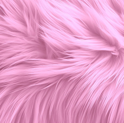 FabricLA Round Shaggy Faux Fur Fabric - 48 inches (121cm) - Circular Fluffy Area Faux Fur Use for Bedroom Carpet Play Mats for Kids Girls Princess Castle Christmas. - FabricLA.com
