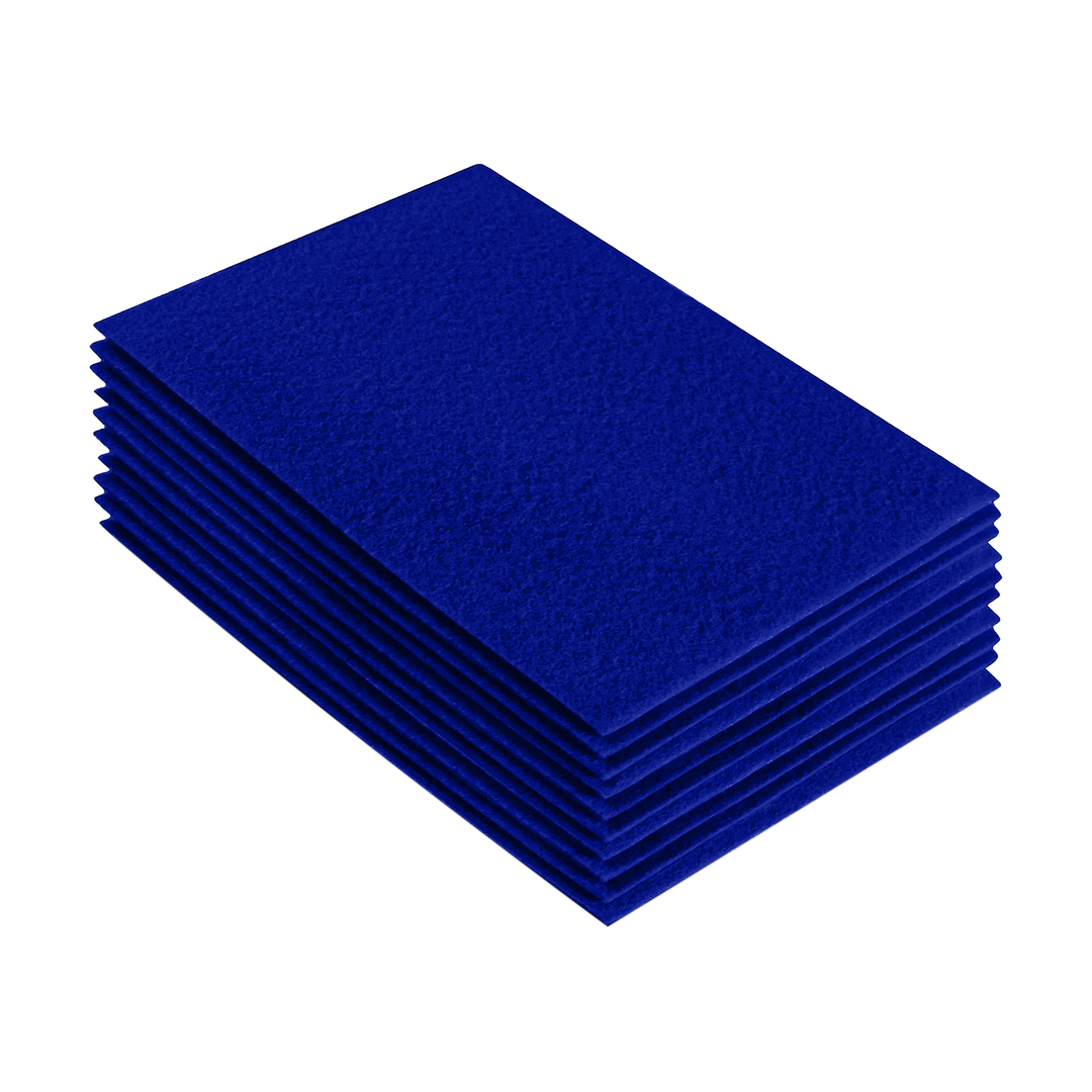 Acrylic Felt 9"X12" Sheet Packs | Royal Blue - FabricLA.com