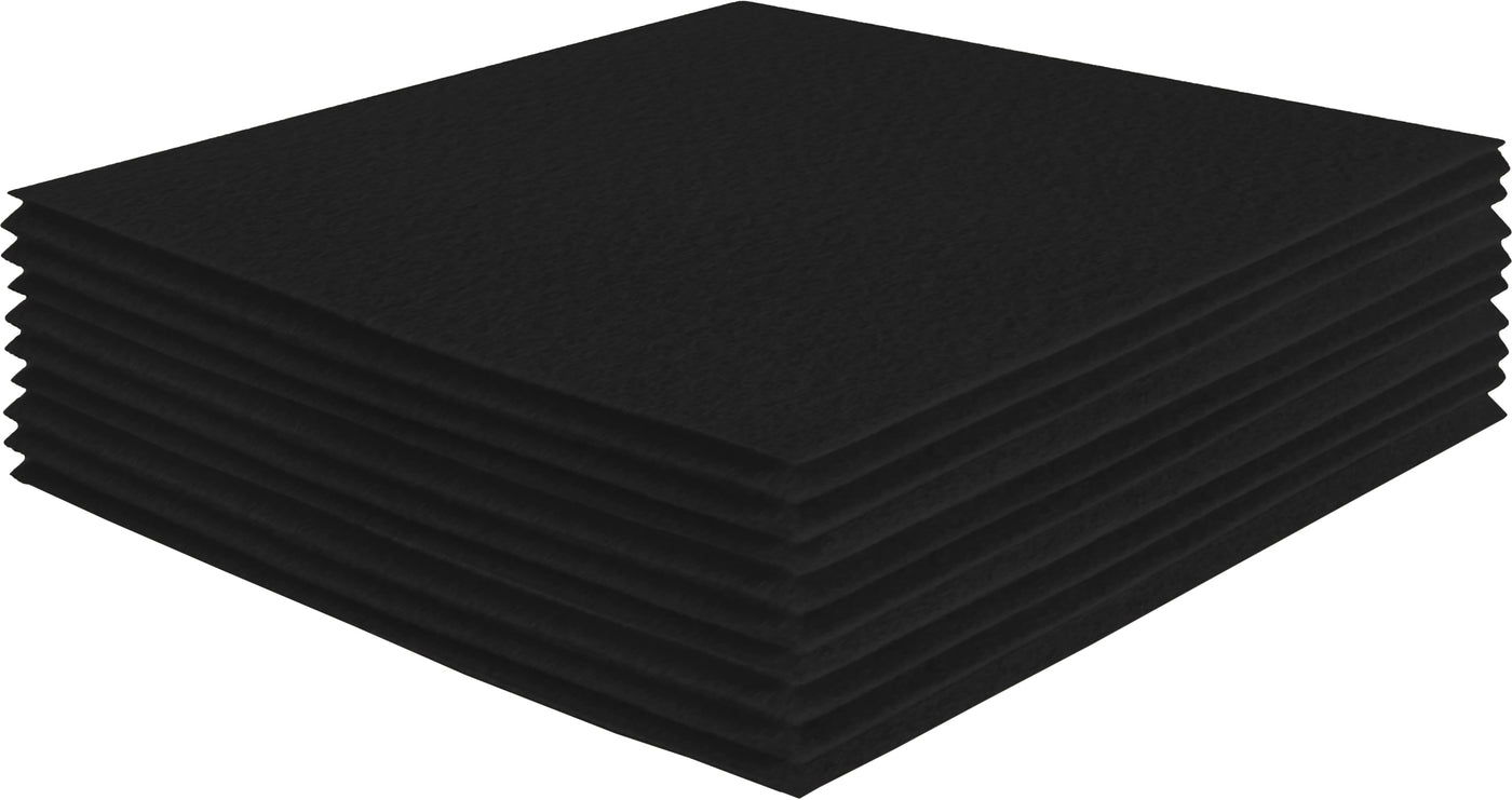 Acrylic Felt Craft Sheet Packs | Black A28 - FabricLA.com