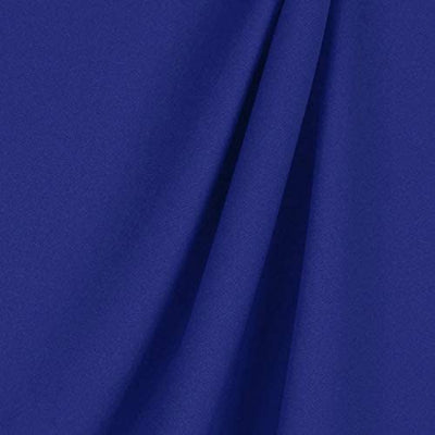 Cotton Stretch Poplin Fabric | Royal Blue - FabricLA.com