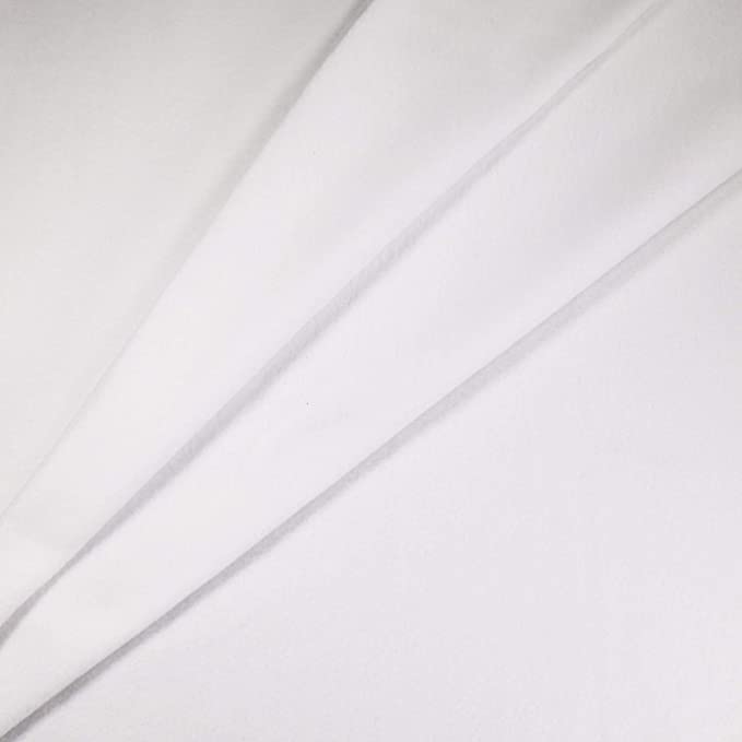 FabricLA | Sweatshirt Fleece | 60" Wide | Poly Cotton Blend | White - FabricLA.com