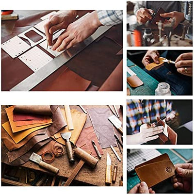 Genuine Leather Tooling and Crafting Sheets | Heavy Duty Full Grain Cowhide (2mm) | Flotter Green - FabricLA.com