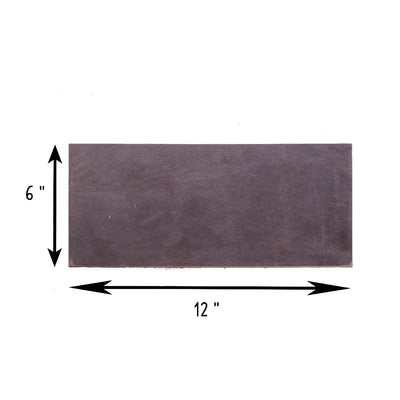 Tooling Leather Rectangles | Crafting Heavy Weight Full Grain Cowhide (2.8-3.00mm) | Crazy Brown - FabricLA.com