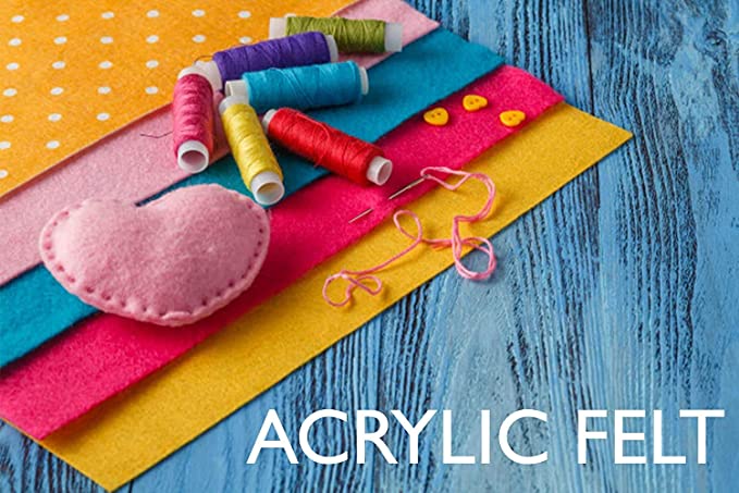 Acrylic Felt 9"X12" Sheet Packs | Turquoise - FabricLA.com