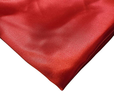 Stretch Satin Silk Charmeuse Fabric | Red - FabricLA.com