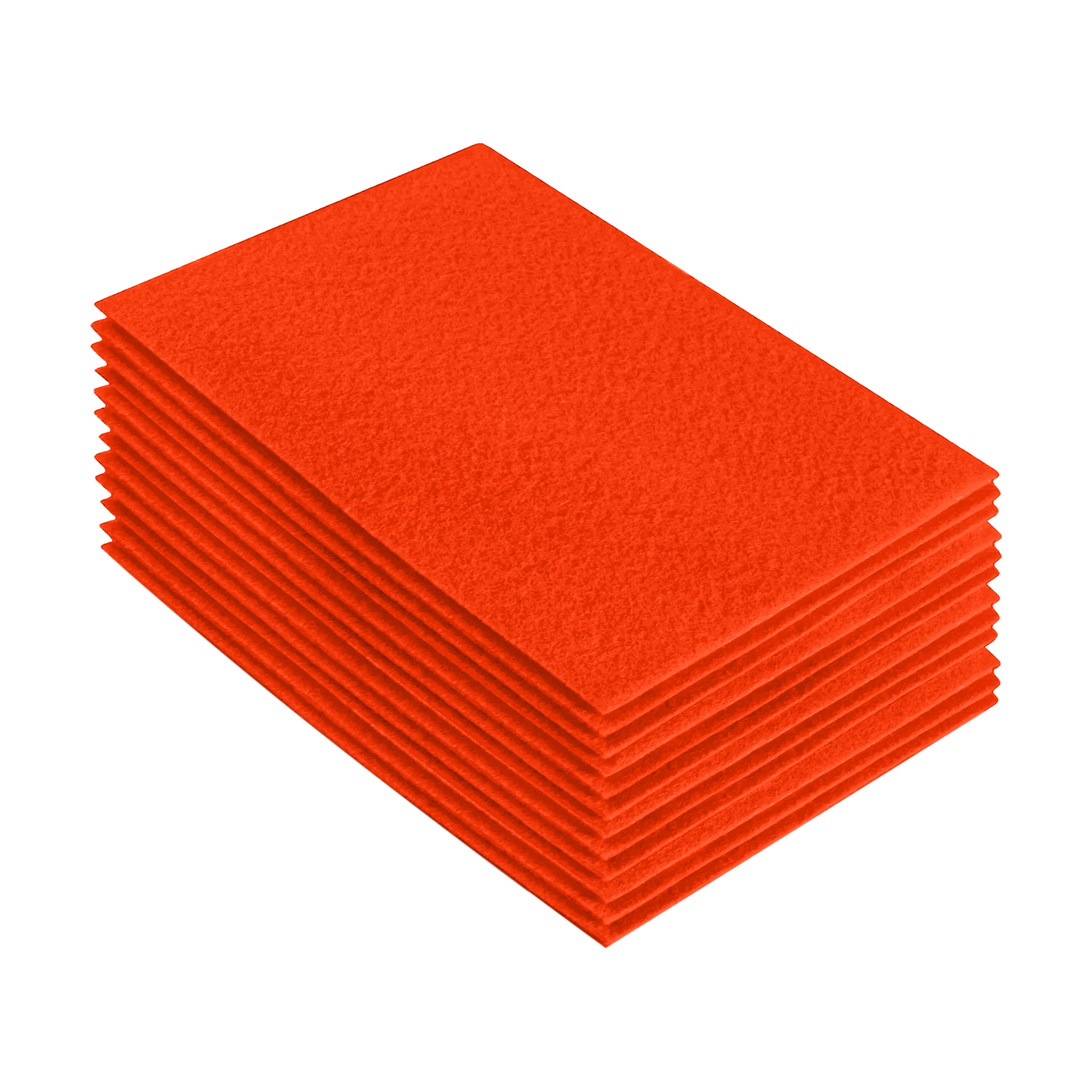 Acrylic Felt 9"X12" Sheet Packs | Neon Orange - FabricLA.com