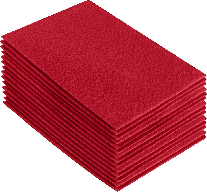 Acrylic Felt Craft Sheet Packs | Red - FabricLA.com