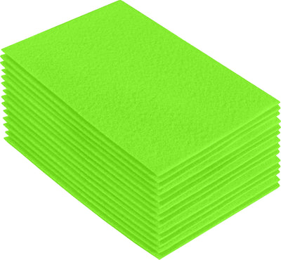 Acrylic Felt Craft Sheet Packs | Neon Green A54 - FabricLA.com