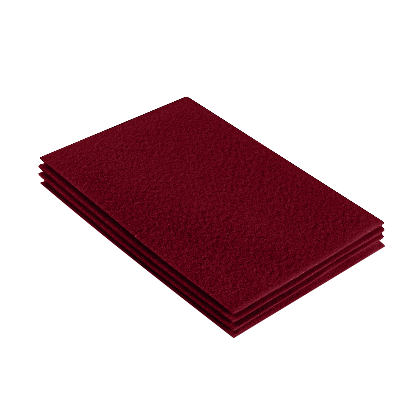 Acrylic Felt 9"X12" Sheet Packs | Dark Red - FabricLA.com