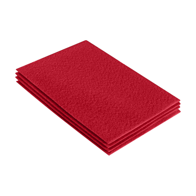 Acrylic Felt 9"X12" Sheet Packs | Red - FabricLA.com