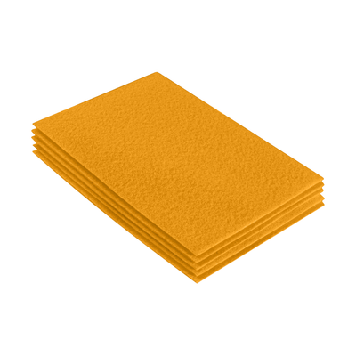 Acrylic Felt 9"X12" Sheet Packs | Gold - FabricLA.com