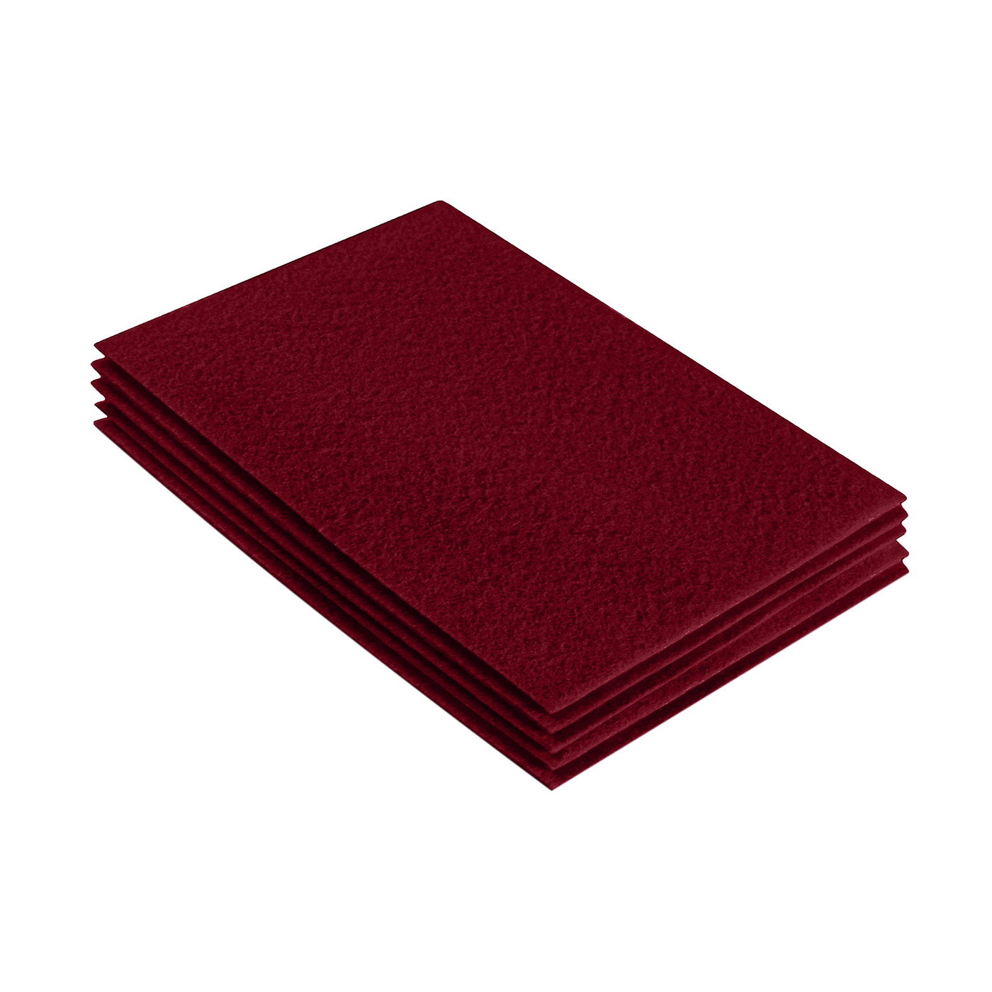 Acrylic Felt 9"X12" Sheet Packs | Dark Red - FabricLA.com