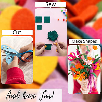 Acrylic Felt Craft Sheet Packs | Neon Green A54 - FabricLA.com