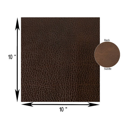 Genuine Leather Tooling & Crafting Sheets | Full Grain Cowhide (3.20mm) | Arizona Brown - FabricLA.com