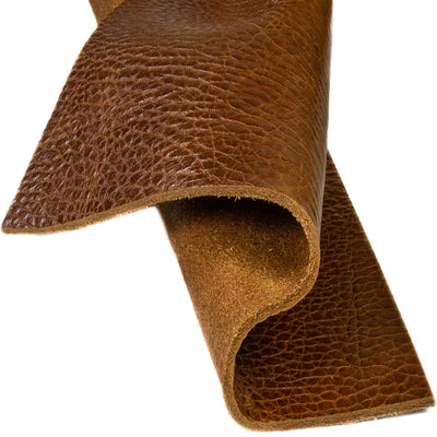 Genuine Leather Tooling and Crafting Sheets | Heavy Duty Full Grain Cowhide (3.00mm) | Arizona Cognac - FabricLA.com