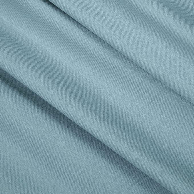 FabricLA 12oz Cotton Spandex Jersey Knit Fabric | Baby Blue - FabricLA.com