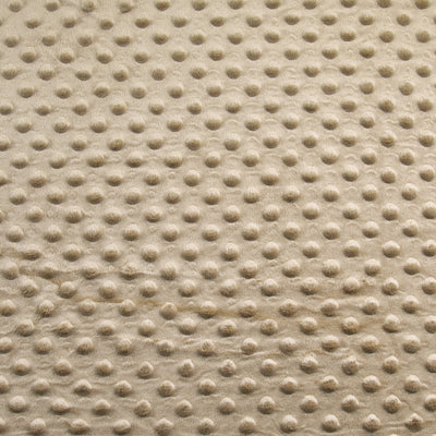 Minky Dimple Dot Fabric - Camel - FabricLA.com