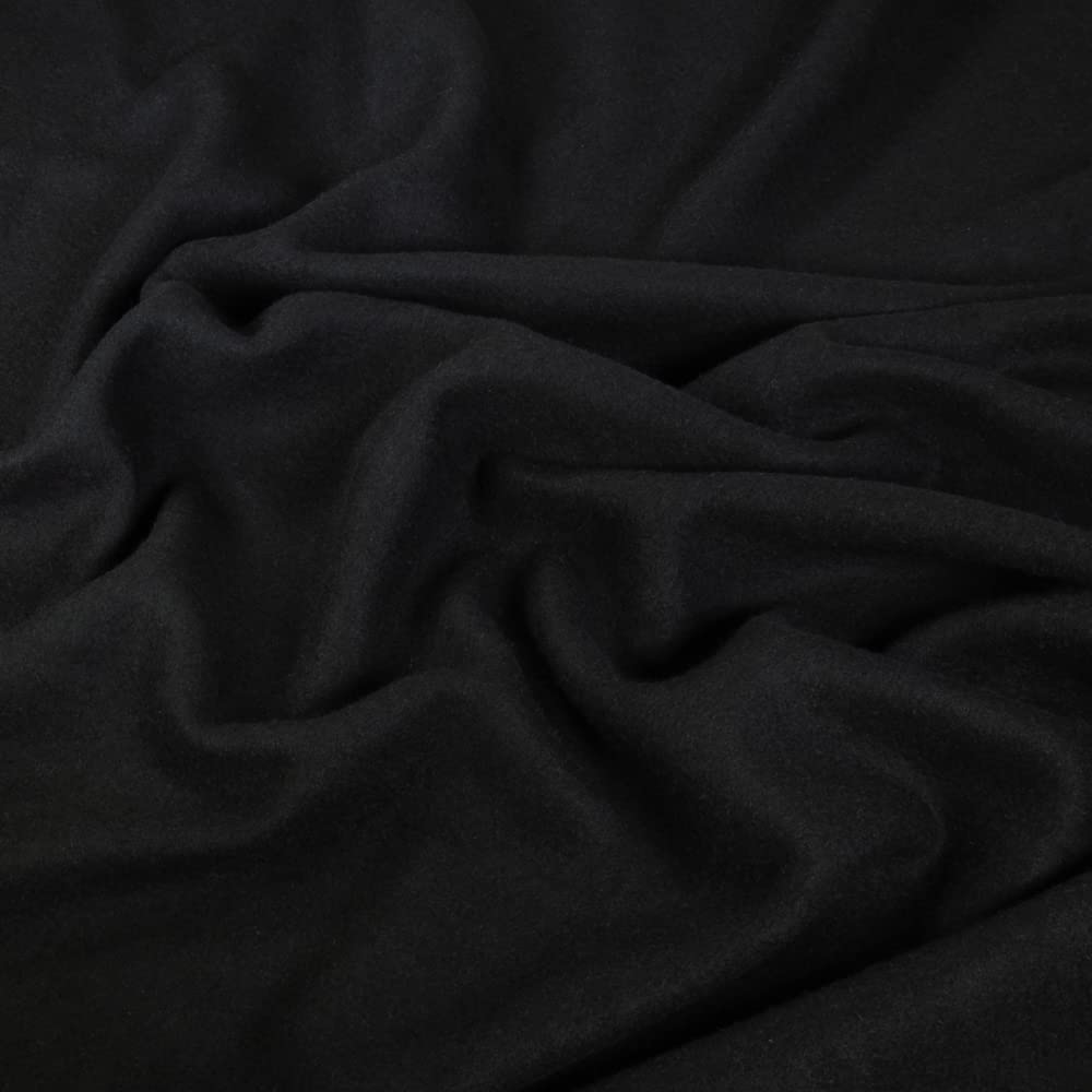 FabricLA | Sweatshirt Fleece | 70" Wide | Poly Cotton Blend | Black - FabricLA.com