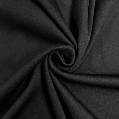 FabricLA Polyester Knit Interlock | Mechanical Stretch Fabric | Black - FabricLA.com