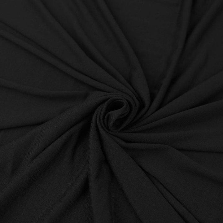 10oz Cotton Spandex Jersey | Black - FabricLA.com