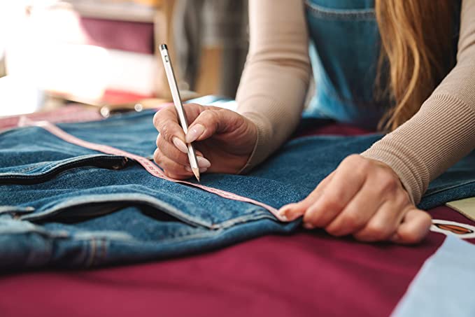 FabricLA Cotton Denim Fabric - 8 oz, 50” Inch Wide by The Yard | Charcoal - FabricLA.com