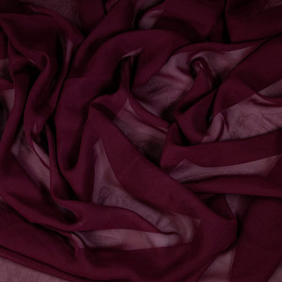 FabricLA Hi Multi Chiffon Fabric | Burgundy - FabricLA.com