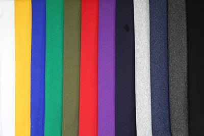 FabricLA 10oz Turkish Cotton Spandex Jersey Knit Fabric 190 GSM | Dark Olive 2 - FabricLA.com