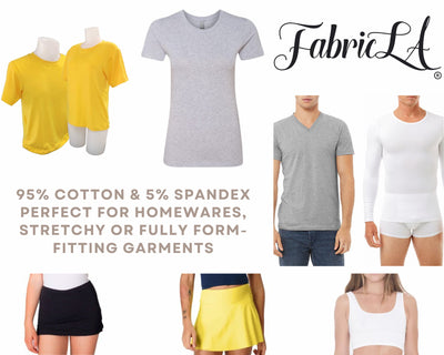 Cotton Spandex Jersey Fabric | 10oz | Navy - FabricLA.com