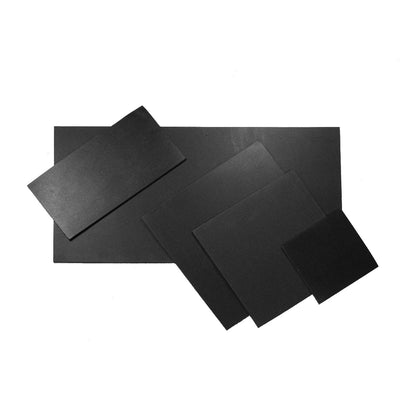 Tooling Leather Rectangles | Crafting Heavy Weight Full Grain Cowhide (2.8-3.00mm)  | Crazy Black - FabricLA.com