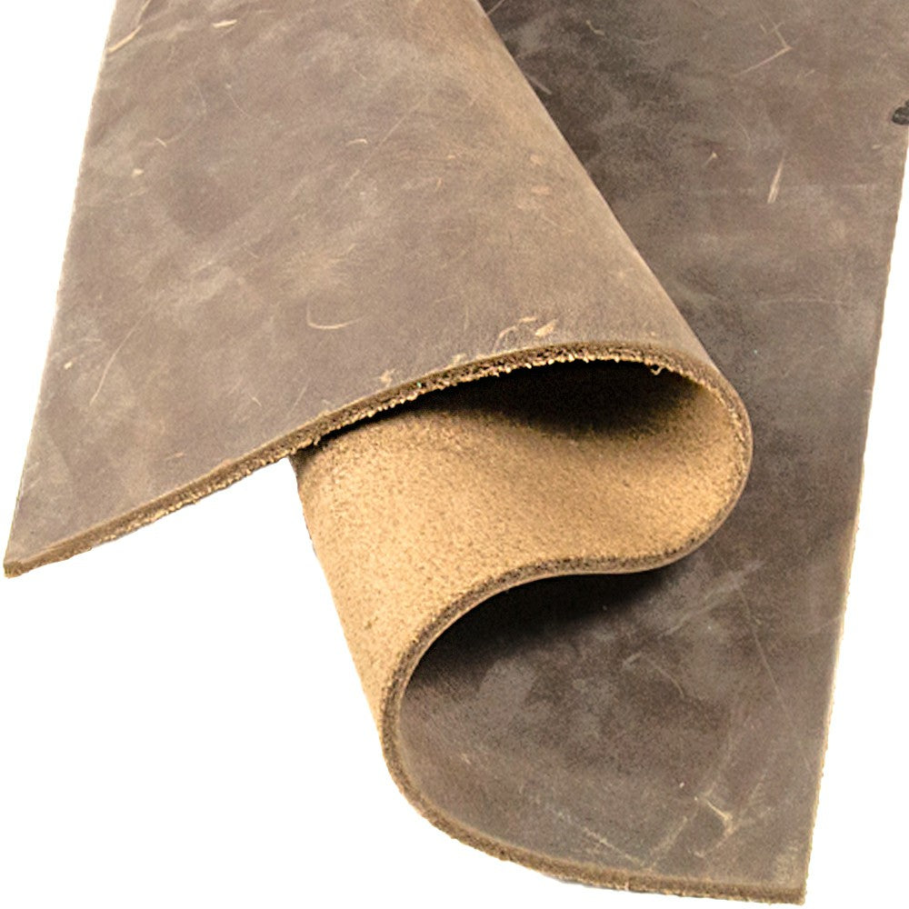 Tooling Leather Rectangles | Crafting Heavy Weight Full Grain Cowhide (2.8-3.00mm) | Crazy Tobacco - FabricLA.com