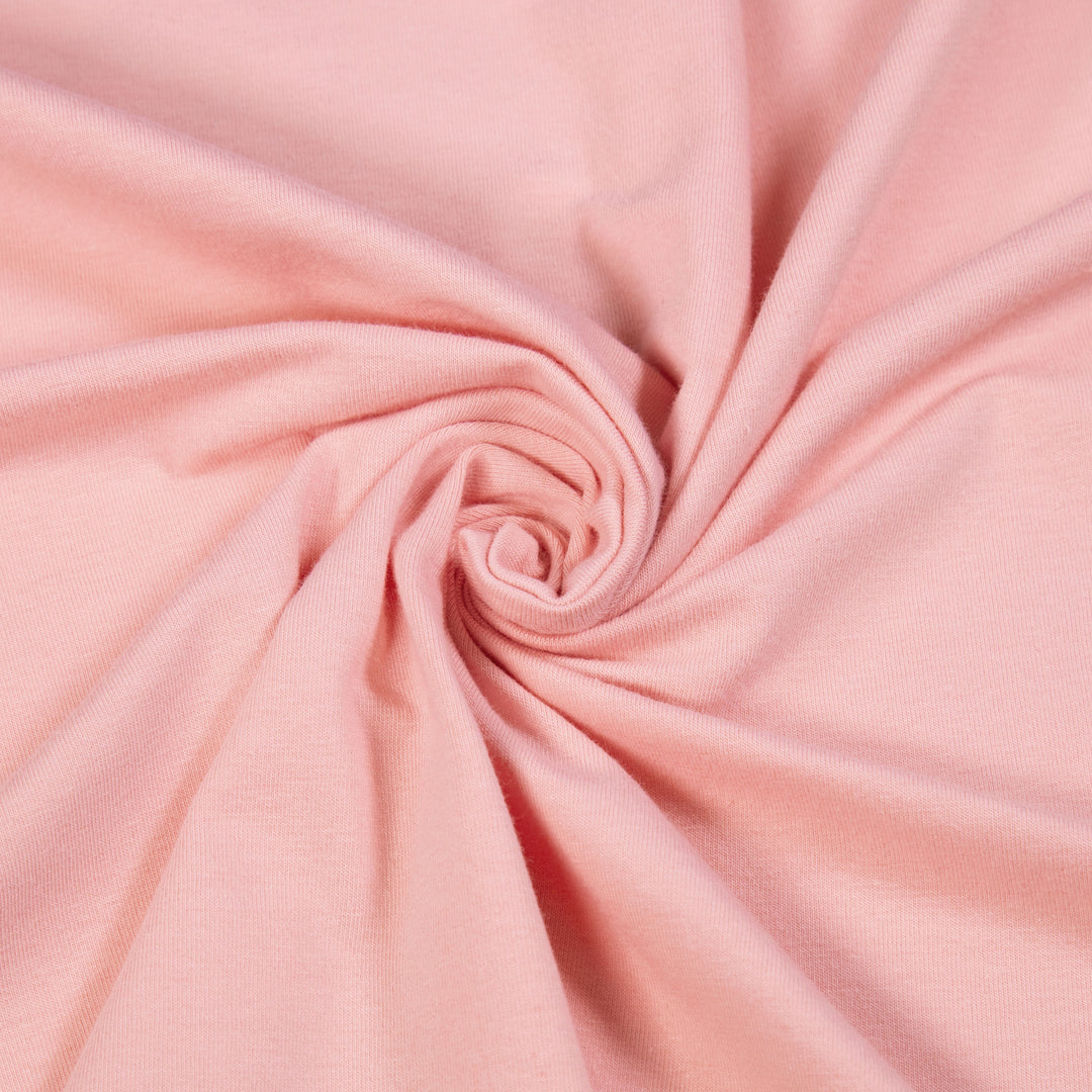 Cotton Lycra Spandex Knit Jersey by the yard -12 oz - Dusty Pink - FabricLA.com