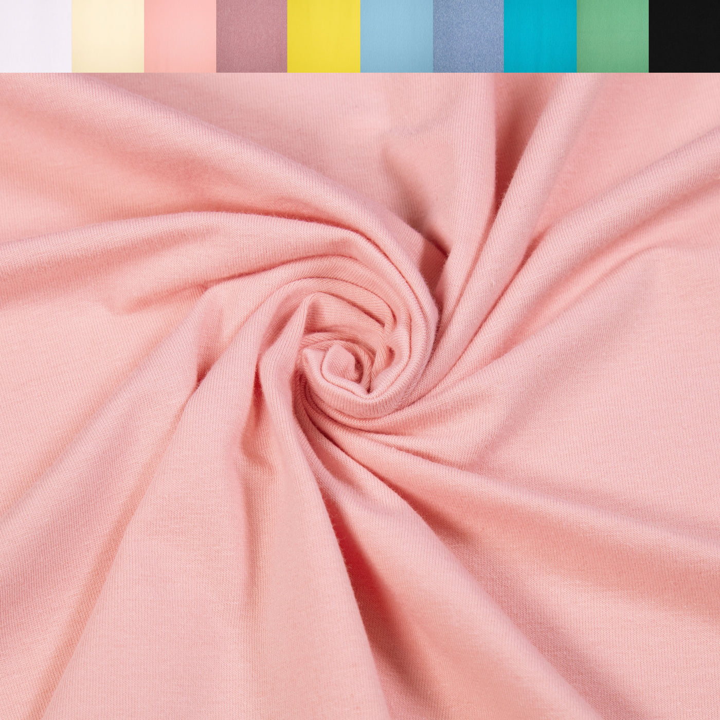 Cotton Lycra Spandex Knit Jersey by the yard -12 oz - Dusty Pink - FabricLA.com