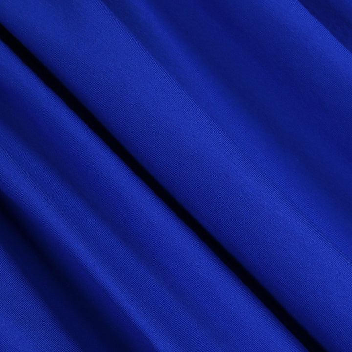 10oz Turkish Cotton Spandex Jersey | Royal Blue | FabricLA.com 